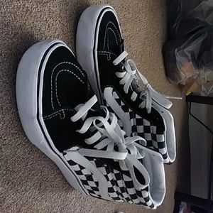 Vans Checkered High top Platform